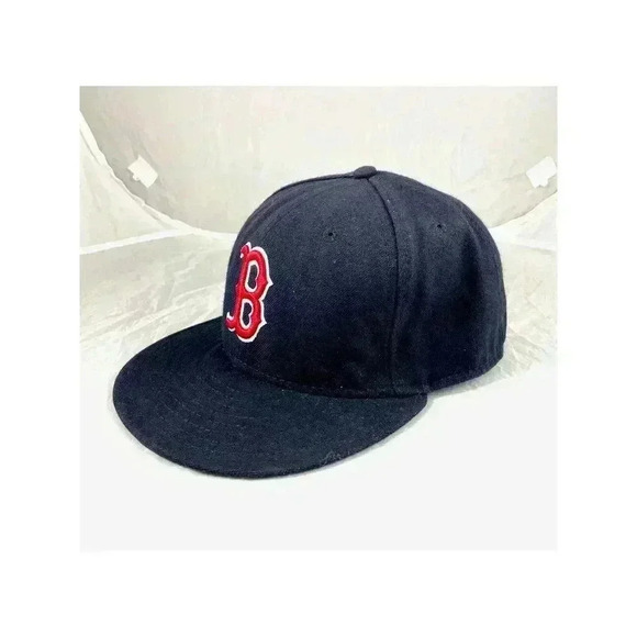 Boston Red Sox New Era 59FIFTY Fitted Sz 7-1/8 MLB Cap Hat Navy Blue - Picture 5 of 10